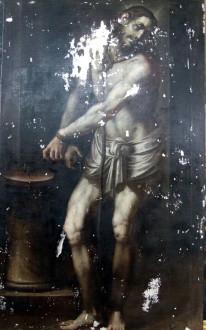 Dipinto del Cristo alla colonna, Parrocchia di Sant'Ambrogio, Frassineto Po (AL)