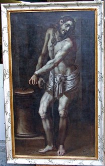 Dipinto del Cristo alla colonna, Parrocchia di Sant'Ambrogio, Frassineto Po (AL)