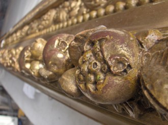 Dipinto Pellegrinaggio a Oropa, L. Dalleani, Palazzo Mazzetti (AT)